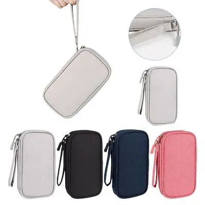 Power Bank Portable Storage Bag USB Cables Charger Holder Organizer Pouch Case • £5.83