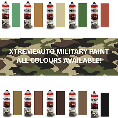 Xtremeauto SATIN Spray Paint For Military Vehicle For Models Vehicles Paintball • £12.90