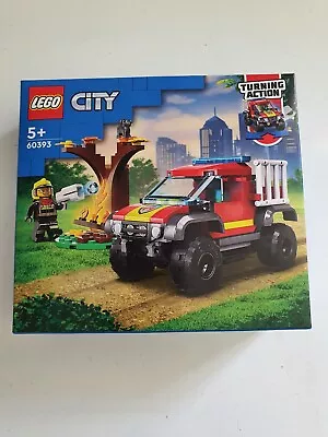 New!LEGO City 4x4 Fire Engine Rescue 60393 Building Toy Set (97 Pieces) • $9