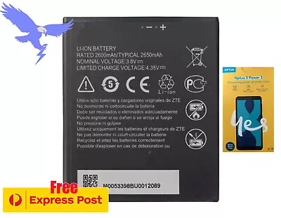 Replace Battery For Optus X Power 2 ZTE P545 Free Express Shipping • $24.50