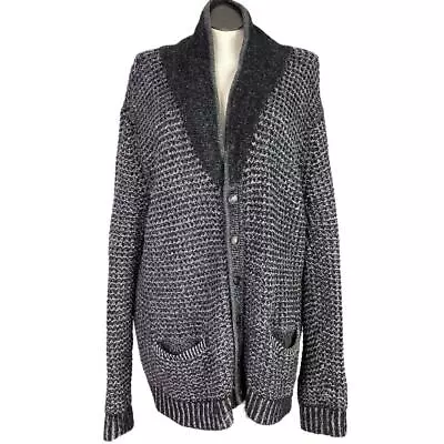 Rag & Bone Neiman Marcus Target Mens XXL Button Cardigan Sweater Gray • $45.99