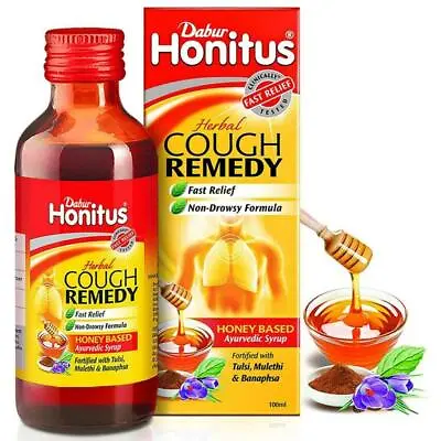 1X Dabur Honitus Cough Remedy Syrup 100 Ml • $15.71