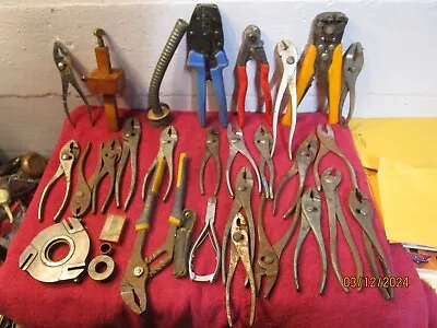 Large Lot Vintage Hand Tools Pliers Molding Head Craftsman Garage Shop • $46.99