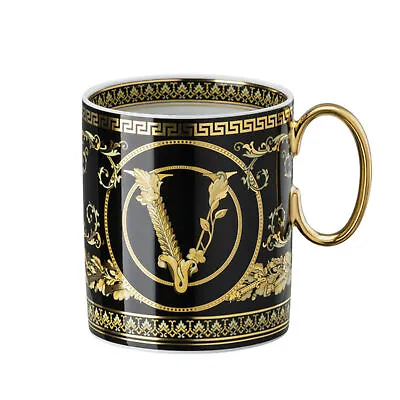 NEW Rosenthal Versace Virtus Gala Mug Black 300ml RRP$359 • $219