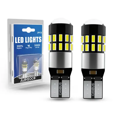 T10 Canbus LED License Plate Interior Light Bulbs 6000K High Power 168 2825 194 • $16.99