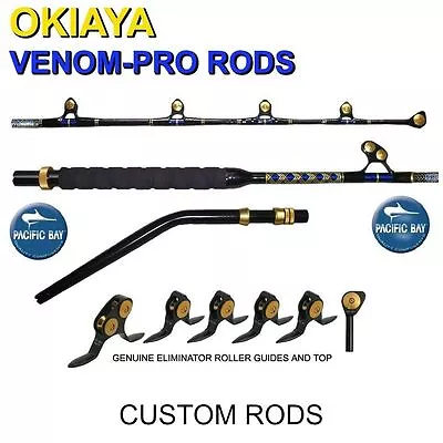 CLEARANCE OKIAYA PACBAY BENT BUTT 50-80lb PAC BAY VENOM PRO Rod • $99.99