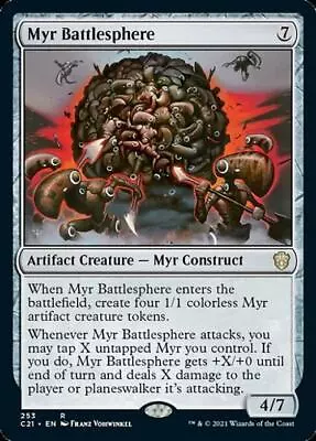 MTG - Myr Battlesphere - Commander 2021 Strixhaven - Light Play - Normal • $0.99