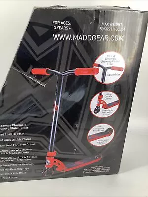 Madd Gear VX7 Extreme Complete Pro Stunt Kick Scooter Mini Pro RED • $89.99