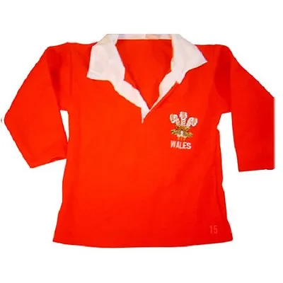 WELSH WALES RUGBY SHIRT BABY BABIES KIDS CHILDRENS 3 Months To 13 Year NEW CYMRU • £12.99