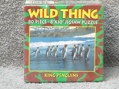 King Penguins Jigsaw Puzzle NIB SEALED - Wild Thing 80 Piece Made USA • $2.98