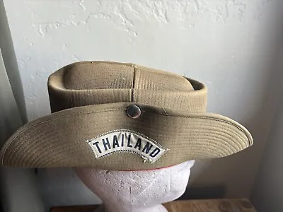 Vintage Vietnam War Era Boonie Bush Jungle Field Brim Hat Vietnam Patch • $50