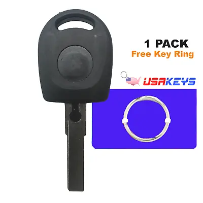 New Uncut Transponder Key Replacement For Volkswagen ID48 CAN Chip HU66T24 • $9.95
