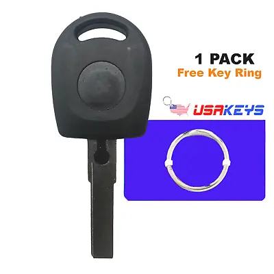 New Uncut Transponder Key Replacement For Volkswagen ID48 CAN Chip HU66T6 • $11.95