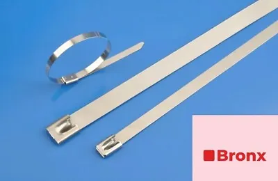 Stainless Steel Metal Cable Ties Zip Wrap Exhaust Heat Straps Marine Grade • £18.99