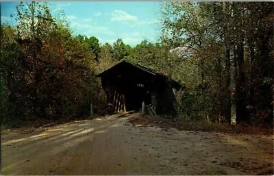 1960's. Meadows Mill Covered Bridge. Over Hallawakee Creek. Alaba Postcard. Mm18 • $4.99