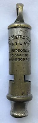 £44.99 • Buy Antique (Pre-1909) Metropolitan Police Whistle J.Hudson & Co 13 Barr Street