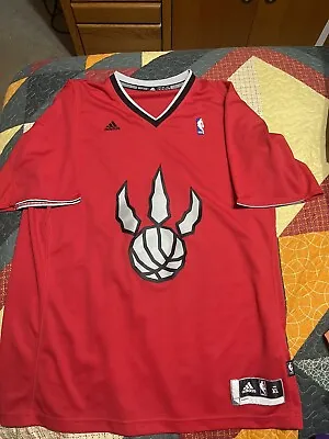 Vintage Toronto Raptors Adidas Jersey Warm Up Red Mens XL • $40