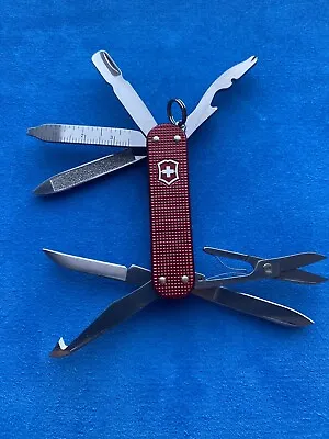 Victorinox Red Alox Minichamp Swiss Army Knife. NIB. Rare • $245