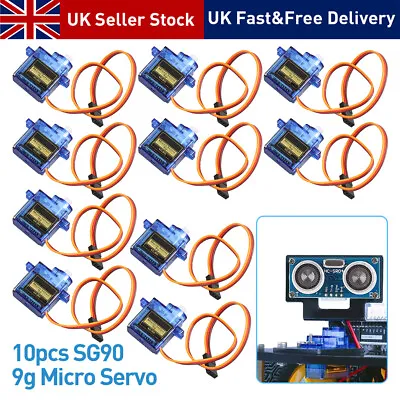 10Mini SG90 Gear 9g Micro Servo Motor Fixed-Wing For RC Airplane Helicopter180 ° • £13.49