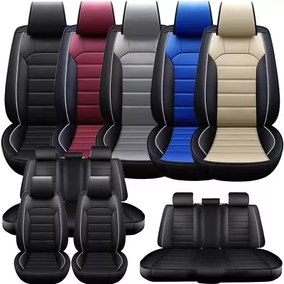 For Ford Car Seat Covers Leather Full Set 5-Seats Front Rear Protectors Cushion • $83.90