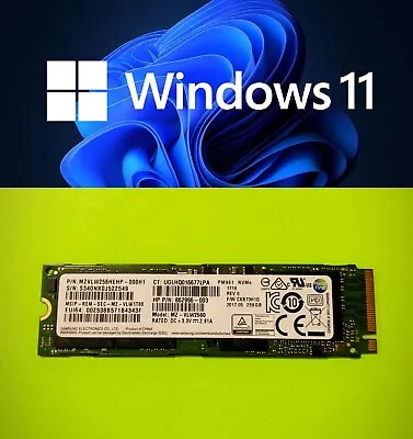 256GB PCIe M.2 2280 SSD Solid State Drive With Windows 11 Pro UEFI [ACTIVATED] • $132.95