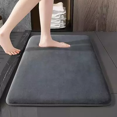 Luxurious Absorbent Soft Memory Foam Bathroom Rug Shower Mat Non-Slip Bath Mat • $9.25