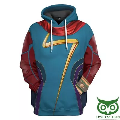 Ms. Marvel Coat Hoodies Kamala Khan Sweatshirt Unisex Cosplay Costume Halloween • $29.99