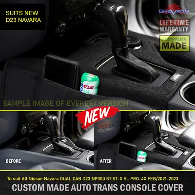 Shevron Transmission Console Cover Navara D23 NP300 ST-X ST SL PRO-4X 2/2021-24 • $99.95