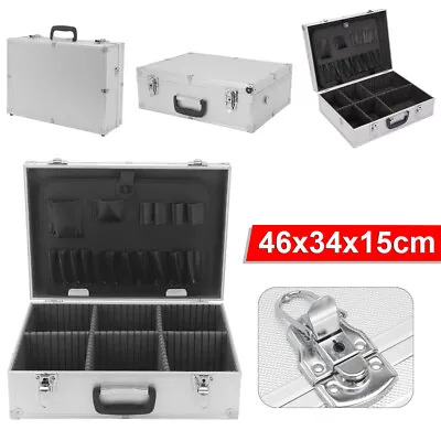 £37.99 • Buy Aluminium Flight Case Storage Toolbox Portable Joiners Electricians Tool Boxes