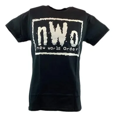 NWo White Logo New World Order Mens Black T-shirt • $27.99