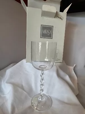 Mikasa Crystal VENETIAN PEARLS Wine Goblets NEW W TAGS(2) • $14