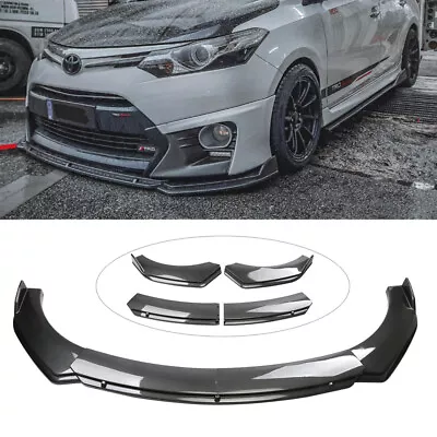 For Hyundai Veloster Car Front Bumper Lip Spoiler Splitter Body Kit Carbon Fiber • $54.98