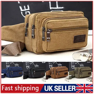 Men Women Waist Bag Bum Fanny Pack Travel Money Running Cycling Outdoor Bags • £6.95