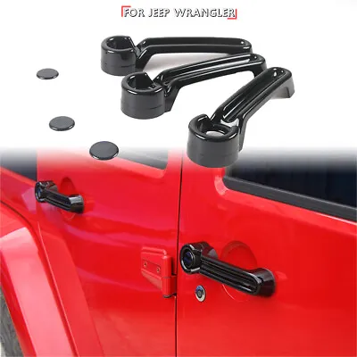 Exterior Door Handles/Tailgate Handle Trim For Jeep Wrangler JK 07-17 Black AUS • $26.39