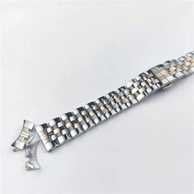 12-22mm Fashion Stainless Steel Metal Bracelet Watch Strap Band Butterfly Clasp • $14.89