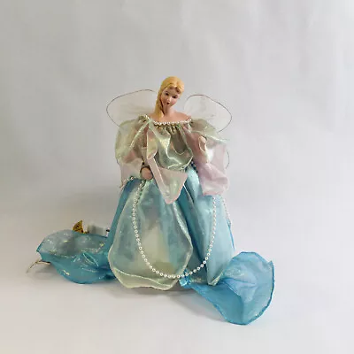 Vintage House Of Lloyd Porcelain Pastel Illusion Angel Tree Topper Lights Up • $13