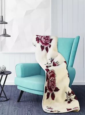 £74.10 • Buy MERINO PURE WOOL BLANKET / THROW 100% Sofa Bed Pad Cover  NATURAL, ALL SIZES