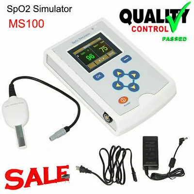 Contec MS100 SpO2 Patient Simulator R-curves Oxygen Saturation PR Simulation • $499