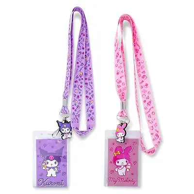 Sanrio My Melody And Kuromi Lanyards With ID Badge Holders And Charms | Set Of 2 • $9.99