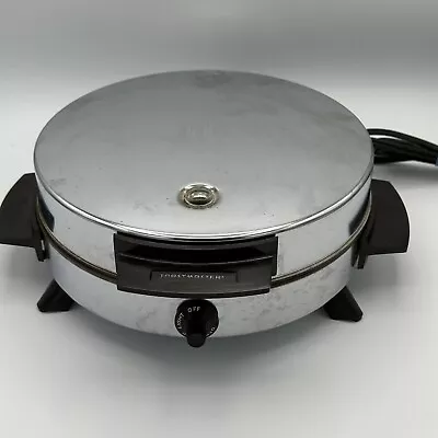 Vintage Toastmaster W252A Chrome Waffle Maker Baker Iron - Tested And Works! • $35