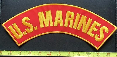 U.S. Marines Top Rocker Military Biker Vest Back Patch • $20.77