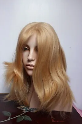$500 • Buy Blonde Human Hair Wig Mono Skin Top Kosher Sheitel Layered Size Medium Mono Top