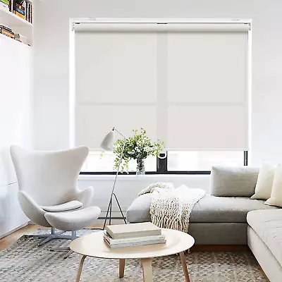 Solar Window Shades Cordless Light Filtering Roller Shades With 5% Openness Sola • $62.71