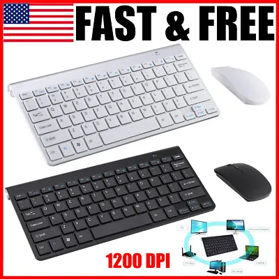 Mini 2.4G Wireless Keyboard And Mouse Set For Mac Apple PC Computer Waterproof  • $15.29