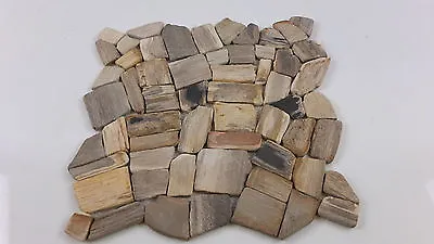 £0.99 • Buy Sample Petrified Wood Mosaic Tiles  For Bathroom Or Kitchen Totally Unique