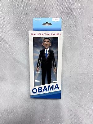 BARACK OBAMA ACTION FIGURE 6  Doll Suit Tie FCTRY Urban Vinyl Post-President • $22