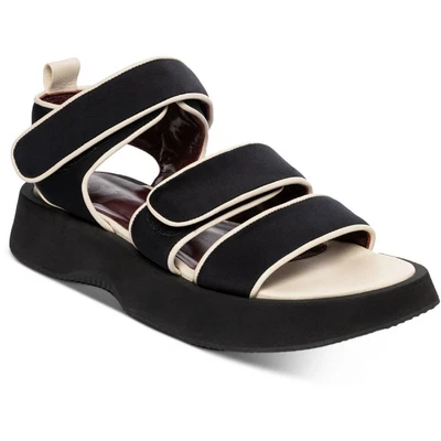 $68.89 • Buy STAUD Womens Crew Leather Trim Open Toe Flatform Sandals Shoes BHFO 5640