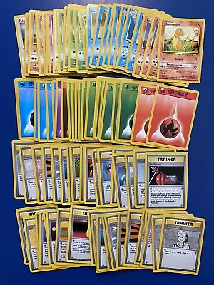 Base Set Pokemon Cards - Commons Only **duplicates**- 86 Cards - LP/P/Marked • $50