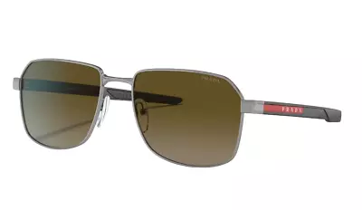 $279.45 • Buy Mens Prada Linea Rossa Sunglasses Ps 54Ws Gunmetal Sunnies