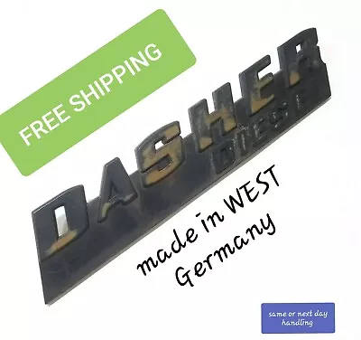 Volkswagen Dasher Diesel Emblem Vintage WEST GERMAN MADE Asap FREE SHIPPING #3 • $30.99